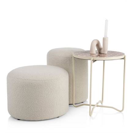Henders en Hazel Kelly poef H45cm