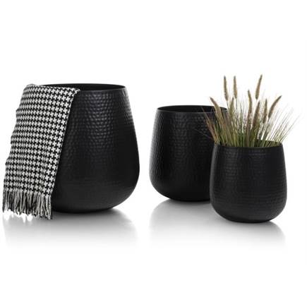Henders en Hazel Coins set van 3 potten H30/40/50cm