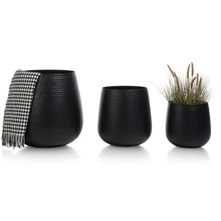 Henders en Hazel Coins set van 3 potten H30/40/50cm