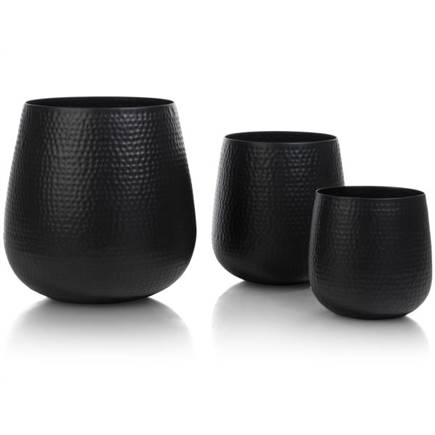 Henders en Hazel Coins set van 3 potten H30/40/50cm