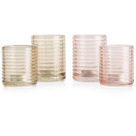 Henders en Hazel Lola theelicht H10cm Roze