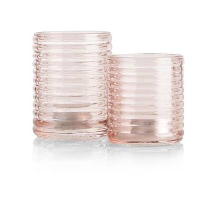 Henders en Hazel Lola theelicht H10cm Roze