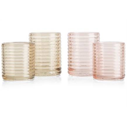 Henders en Hazel Lola theelicht H8cm Roze