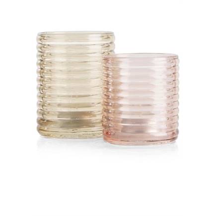 Henders en Hazel Lola theelicht H8cm Roze