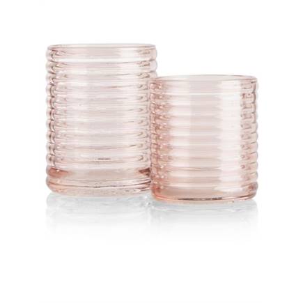 Henders en Hazel Lola theelicht H8cm Roze