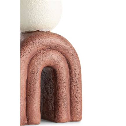 Henders en Hazel Lot kandelaar H15,5cm Bruin