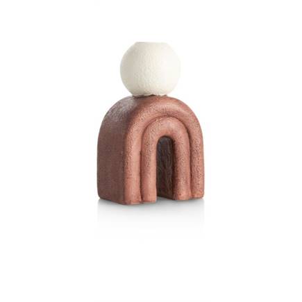 Henders en Hazel Lot kandelaar H15,5cm Bruin