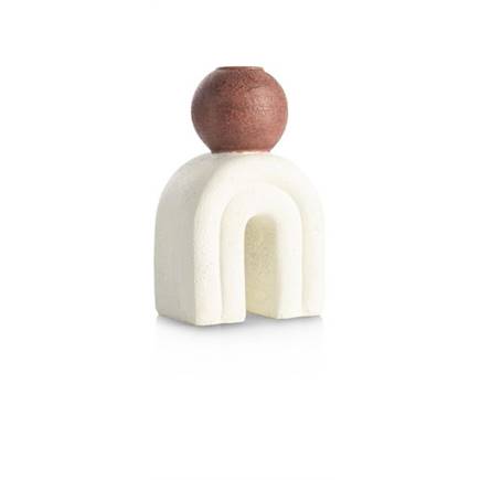 Henders en Hazel Lot kandelaar H15,5cm Creme