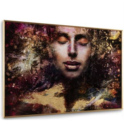 Henders en Hazel Graffity Lady schilderij 120x80cm
