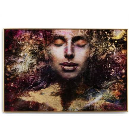 Henders en Hazel Graffity Lady schilderij 120x80cm