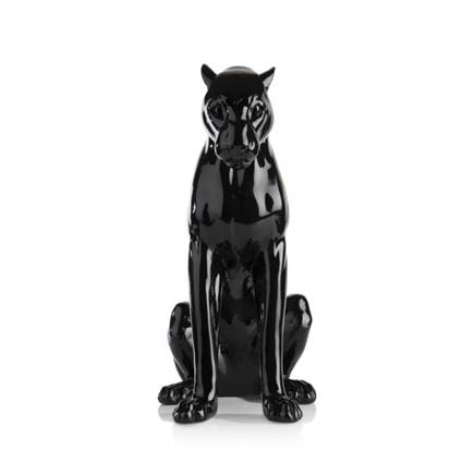 Henders en Hazel Sitting Leo beeld H47cm