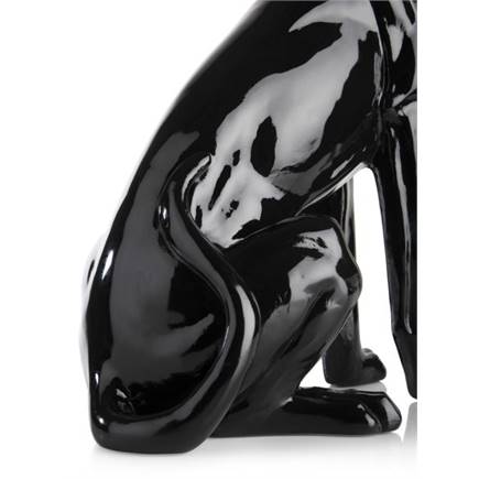 Henders en Hazel Sitting Leo beeld H47cm