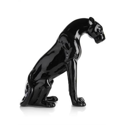 Henders en Hazel Sitting Leo beeld H47cm