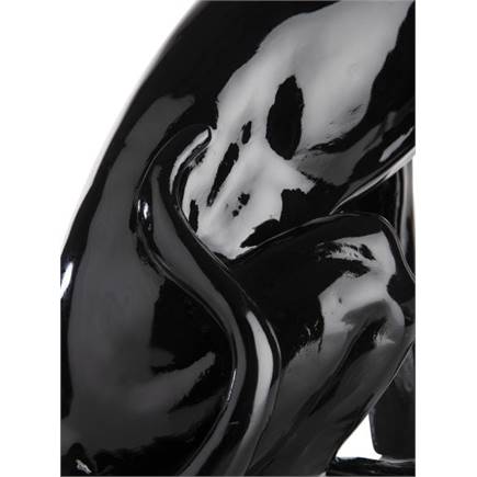 Henders en Hazel Sitting Leo beeld H47cm