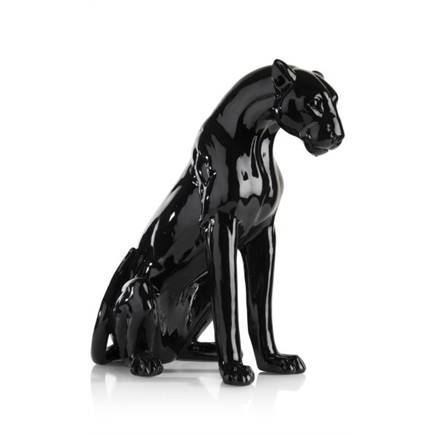 Henders en Hazel Sitting Leo beeld H47cm