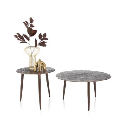 Henders en Hazel Vica bijzettafel 70x70x38cm Koper