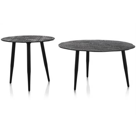 Henders en Hazel Vica bijzettafel 70x70x38cm Zwart