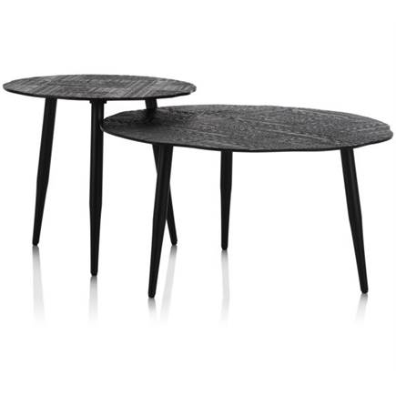 Henders en Hazel Vica bijzettafel 70x70x38cm Zwart