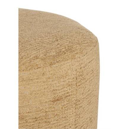 Henders en Hazel BeautiQ - Chic poef - rond 80 cm Okergeel