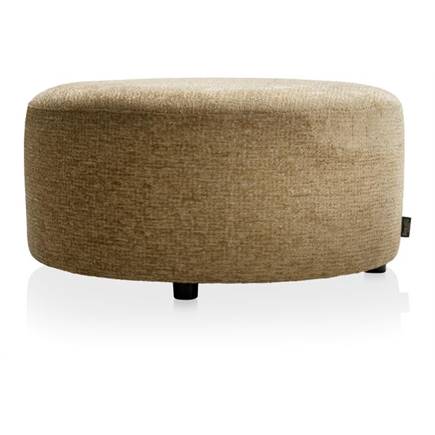 Henders en Hazel BeautiQ - Chic poef - rond 80 cm Okergeel