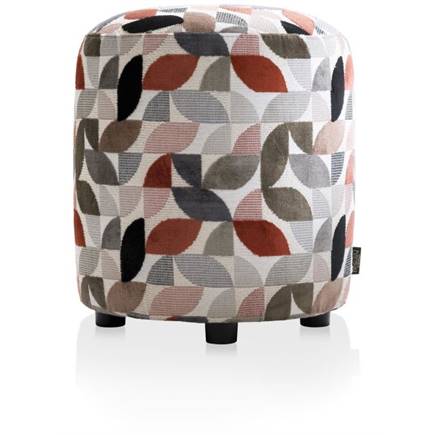 Henders en Hazel BeautiQ - Elite poef - rond 42 cm Koper