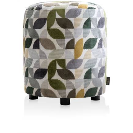 Henders en Hazel BeautiQ - Elite poef - rond 42 cm Olijf