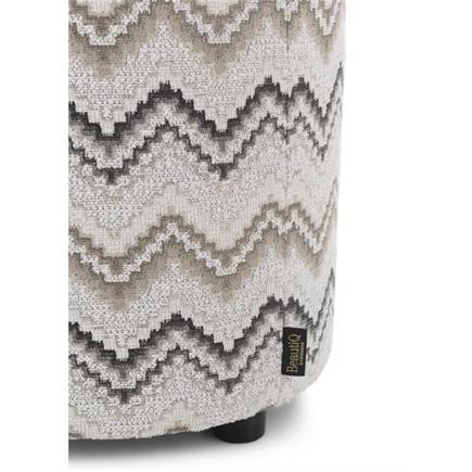Henders en Hazel BeautiQ - Lush poef - rond 42 cm Antraciet