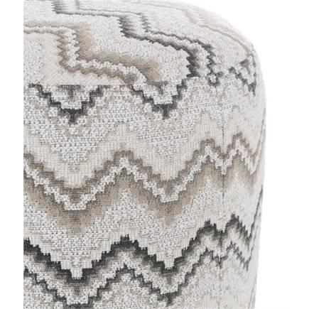 Henders en Hazel BeautiQ - Lush poef - rond 42 cm Antraciet