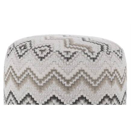Henders en Hazel BeautiQ - Lush poef - rond 42 cm Antraciet