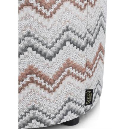 Henders en Hazel BeautiQ - Lush poef - rond 42 cm Koper