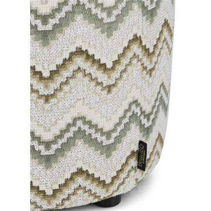 Henders en Hazel BeautiQ - Lush poef - rond 42 cm Olijf