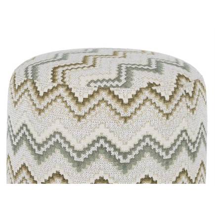Henders en Hazel BeautiQ - Lush poef - rond 42 cm Olijf