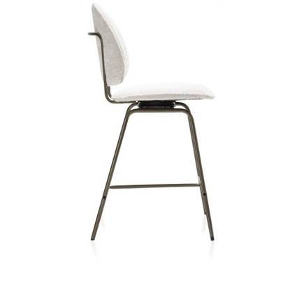 Henders en Hazel Kjel barstoel - champagne frame Creme