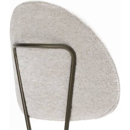 Henders en Hazel Kjel barstoel - champagne frame Creme