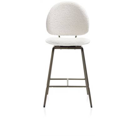 Henders en Hazel Kjel barstoel - champagne frame Creme