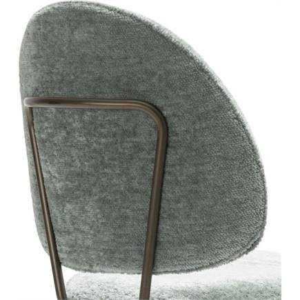 Henders en Hazel Kjel barstoel - champagne frame Groen