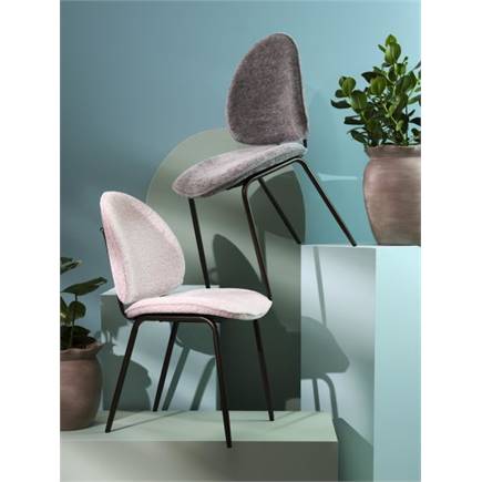 Henders en Hazel Kjel eetkamerstoel - champagne frame Creme