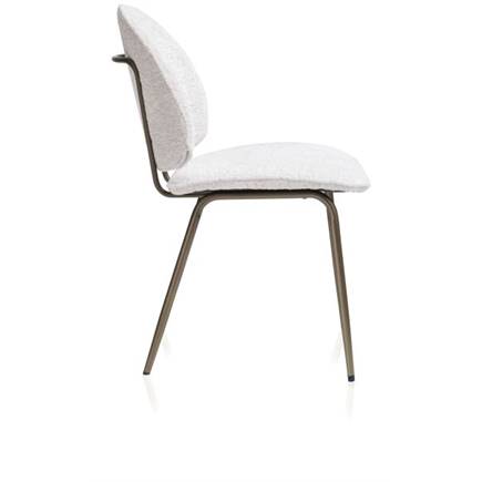 Henders en Hazel Kjel eetkamerstoel - champagne frame Creme