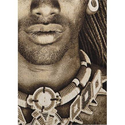 Henders en Hazel Samburu Warrior schilderij 75x125cm