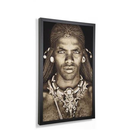 Henders en Hazel Samburu Warrior schilderij 75x125cm