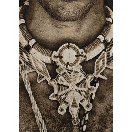 Henders en Hazel Samburu Warrior schilderij 75x125cm