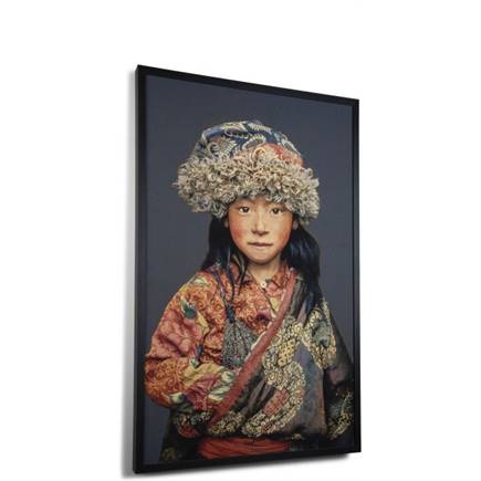 Henders en Hazel Tibetan Girl schilderij 126x185cm