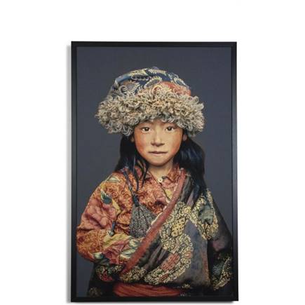 Henders en Hazel Tibetan Girl schilderij 126x185cm