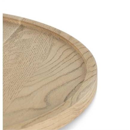 Henders en Hazel Lux dienblad - set van 2 - diameter 30 + 50 cm - naturel