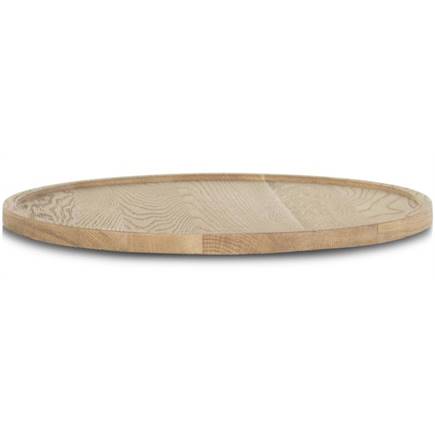 Henders en Hazel Lux dienblad - set van 2 - diameter 30 + 50 cm - naturel