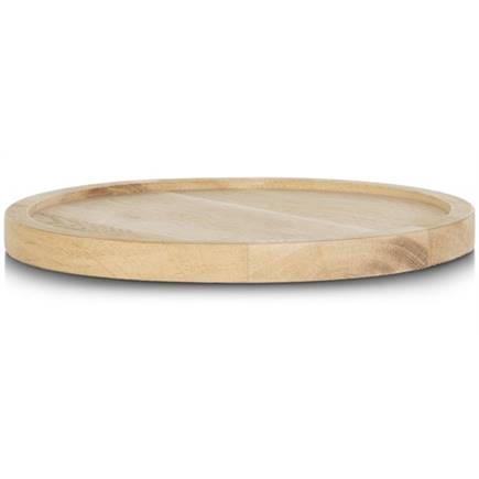Henders en Hazel Lux dienblad - set van 2 - diameter 30 + 50 cm - naturel