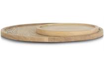 Henders en Hazel COCOMAISON accessoire Lux dienblad - set van 2 - diameter 30 + 50 cm - naturel