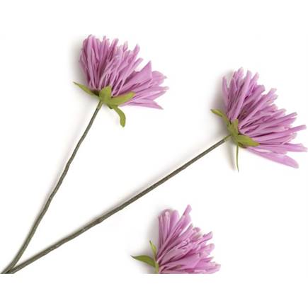 Henders en Hazel Dahlia Spider Spray kunstbloem H75cm Paars