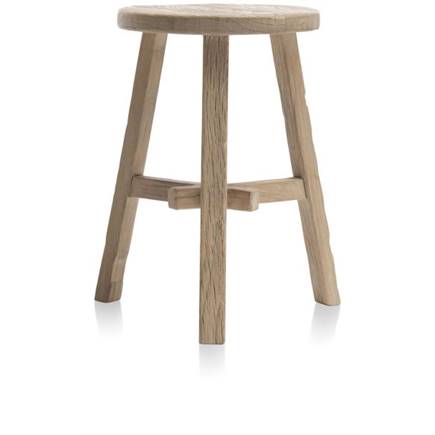 Henders en Hazel Mex kruk rond H50cm