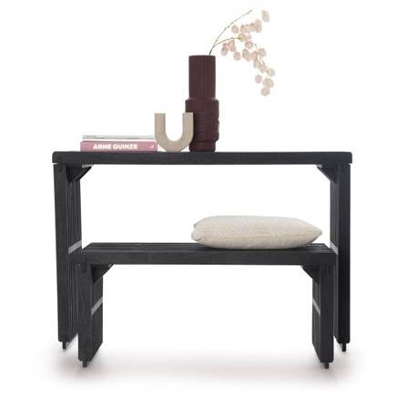 Henders en Hazel Lino wandtafel 120cm Zwart